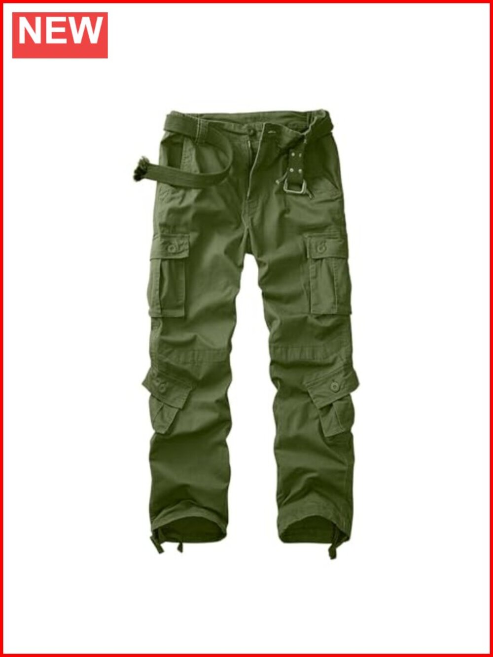 Cotton Stretch Cargo Pants Women Baggy Tactical Trousers 9 Pockets Y2K Work